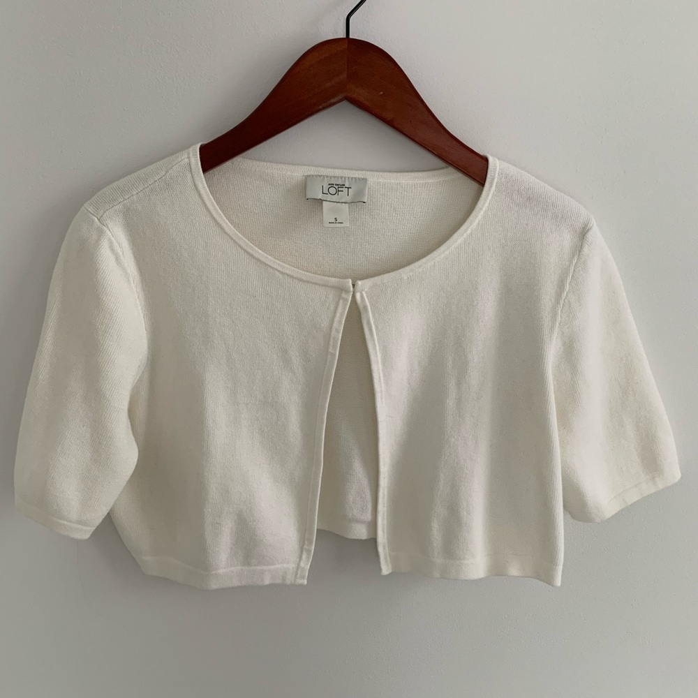 LOFT Cropped Cardigan